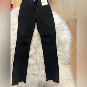 Abercrombie & Fitch Black Super Skinny Ankle Jeans